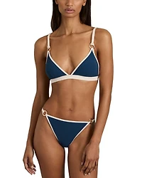 Bianca Contrast Trim Bikini Bottoms