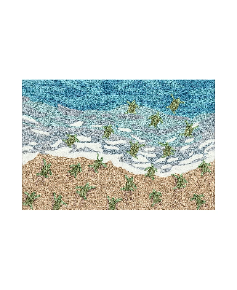 Liora Manne Frontporch Turtle Beach Area Rug, 2' x 3'
