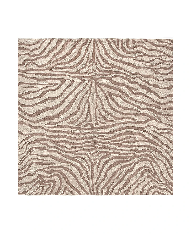 Liora Manne Ravella Zebra Square Area Rug, 8' x 8'