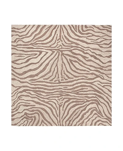 Liora Manne Ravella Zebra Square Area Rug, 8' x 8'