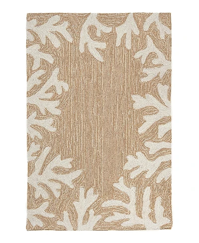 Liora Manne Capri Coral Border Area Rug, 1'8 x 2'6