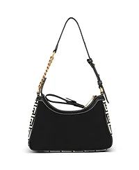 Women's B-Army Handbag in Monogrammed Canvas and Leather