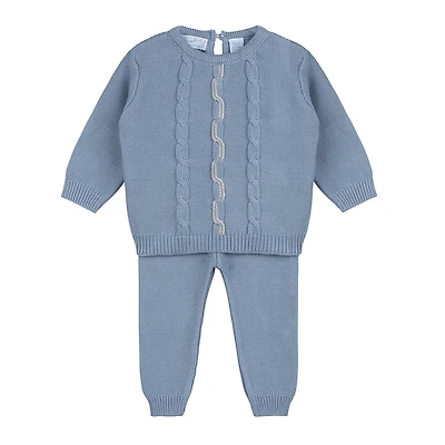 Feltman Brothers Boys' Vertical Cable Knit Set - Baby, Little Kid