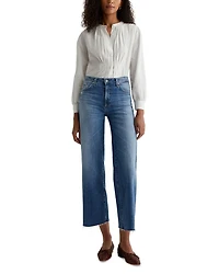 Saige High Rise Wide Leg Cropped Jeans 16 Years Postcard