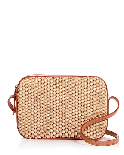 Mansur Gavriel Raffia Crossbody Bag