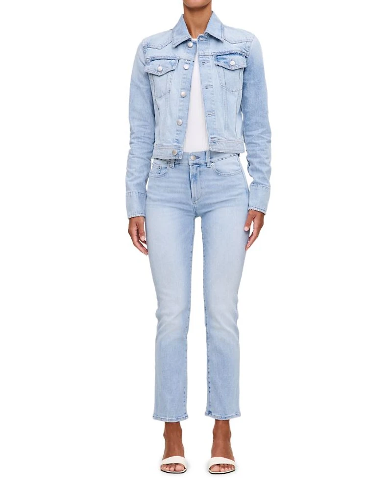 Mara Straight Mid Rise Instasculpt™ Ankle Jeans Atlantic