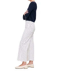 Hepburn High Rise Ankle Wide Leg Jeans Marine Dots
