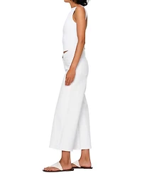 Hepburn Mid Rise Wide Leg Jeans White