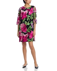 Caroline Rose Floral Print Shift Dress
