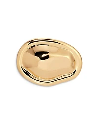 Liquid Lux Oval Hair Barrette in Gold Tone