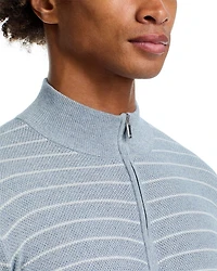 South Bend Striped Quarter Zip Sweater