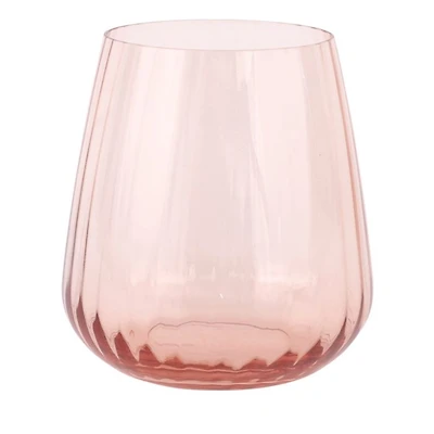 Francesca Amber Double Old Fashioned Glass