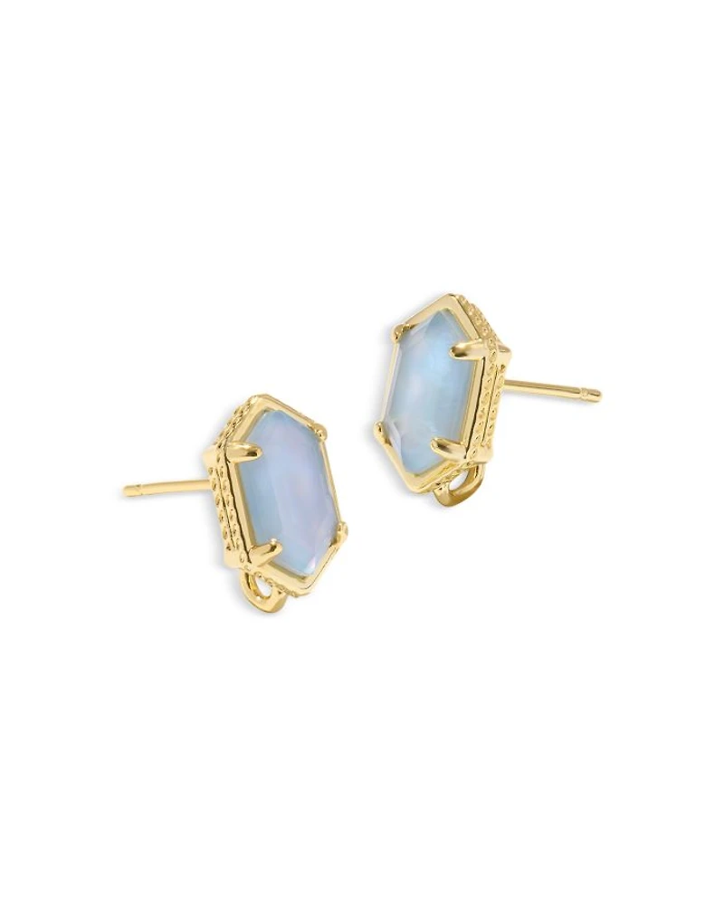 Hallie Mother Of Pearl Convertible Drop Earrings
