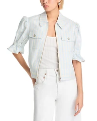 Gingham Denim Holly Jacket