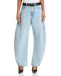 Frame The Bubble High Rise Barrel Leg Jeans