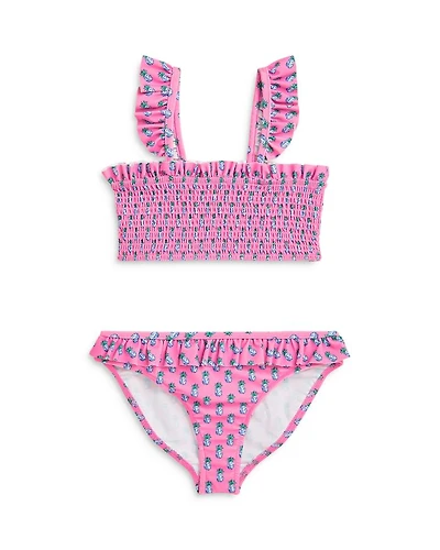 Girls' Pineapple-Print Two-Piece Swimsuit - Little Kid