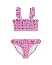 Girls' Pineapple-Print Two-Piece Swimsuit - Little Kid