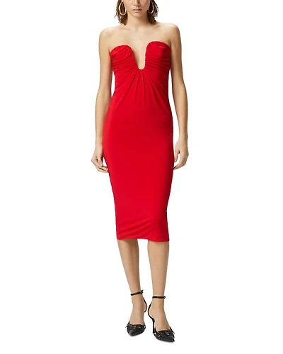 Jersey Pencil Midi Dress