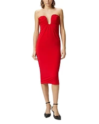 Jersey Pencil Midi Dress