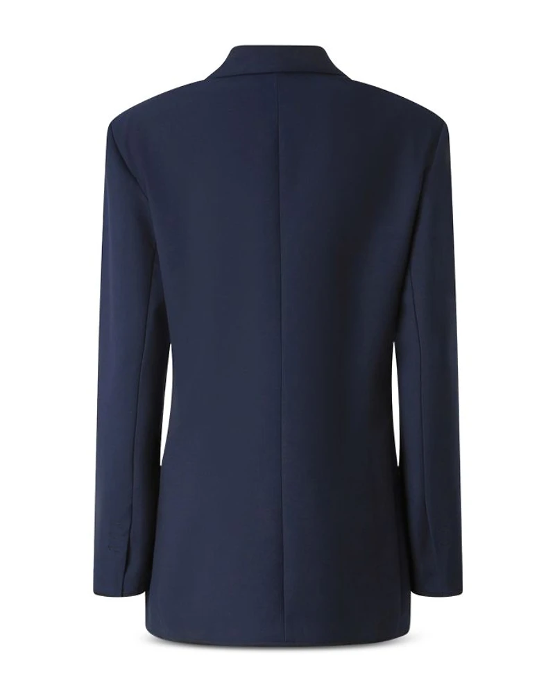 Wool Blend Double Breasted Jacket