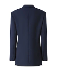 Wool Blend Double Breasted Jacket