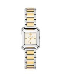 Tory Burch The Kira Square Three Hand Stainless Steel Watch, 24mm x 24mm