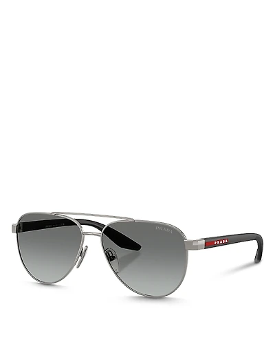 Prada Linea Rossa Ps A52S Aviator Sunglasses, 58mm