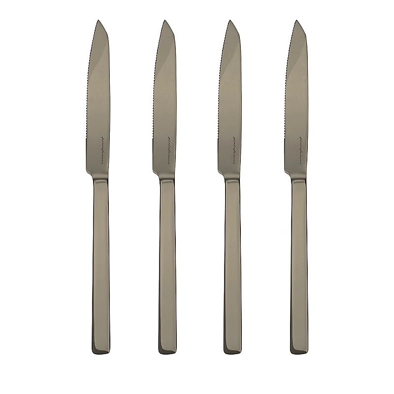 Mepra Stile Ice Gold Steak Knives 4 Piece Set