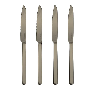 Mepra Stile Ice Gold Steak Knives 4 Piece Set