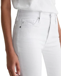 Mari Mid Rise Straight Leg Jeans White