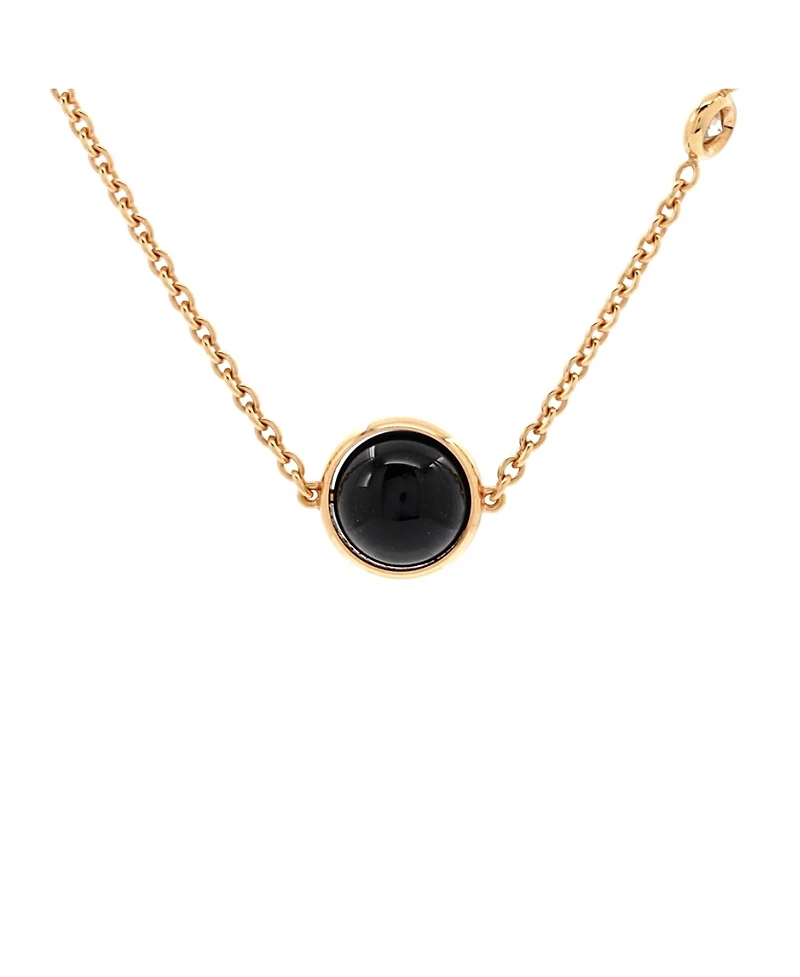 Pre-Owned Piaget Possession Pendant Necklace 18K Rose Gold with Onyx and Diamond