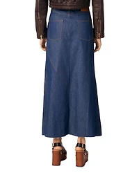 Long Denim Skirt