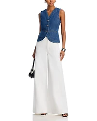 Carol Wide Leg Jeans White