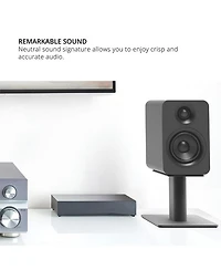 YUP4 Passive Bookshelf Speakers with 1" Silk Dome Tweeter & 4" Kevlar Woofer - Pair