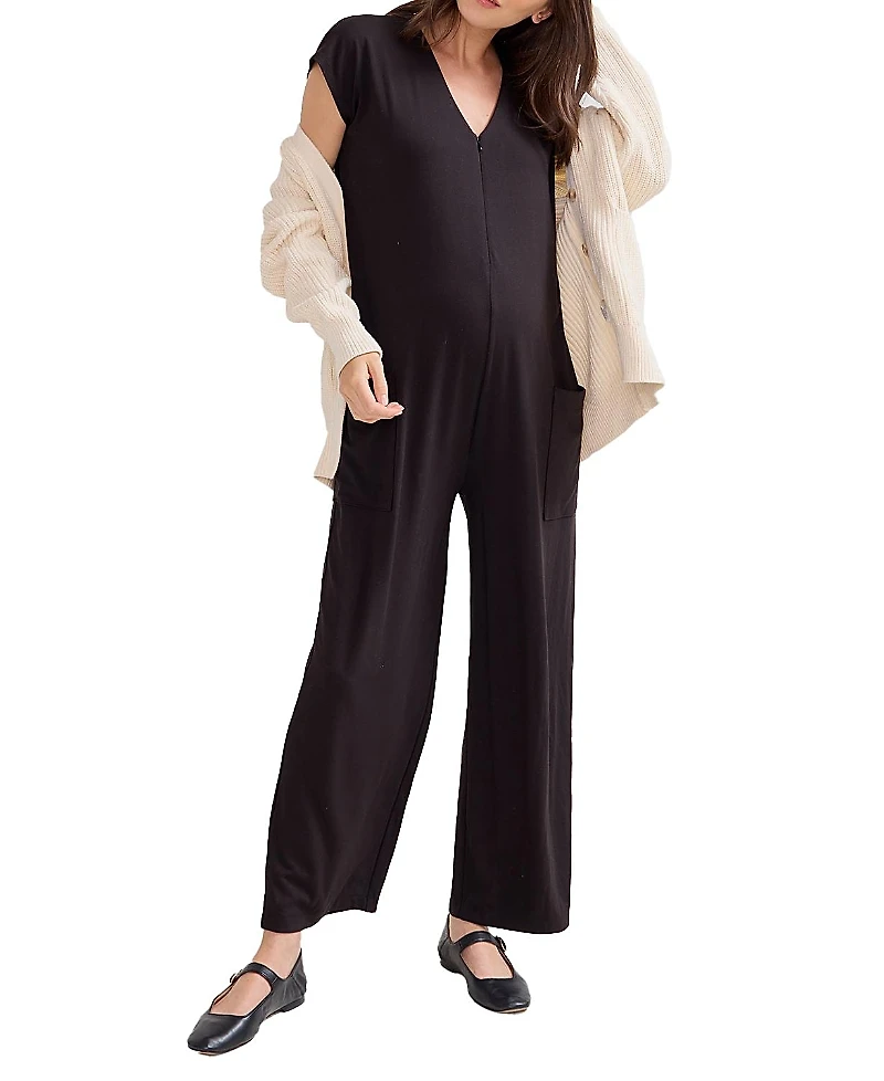 Hatch Collection The Charlotte Maternity Nursing Friendly Jumpsuit