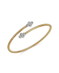 Bloomingdale's Fine Collection Diamond Flexible Bypass Bracelet