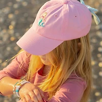 Girls' Mermaid Bow Baseball Hat - Little Kid