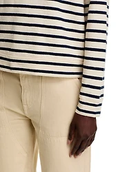 Loopback Franny Stripe Sweatshirt
