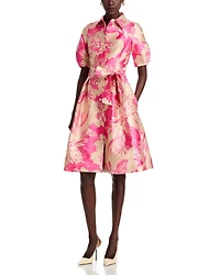 Floral Embossed Dress