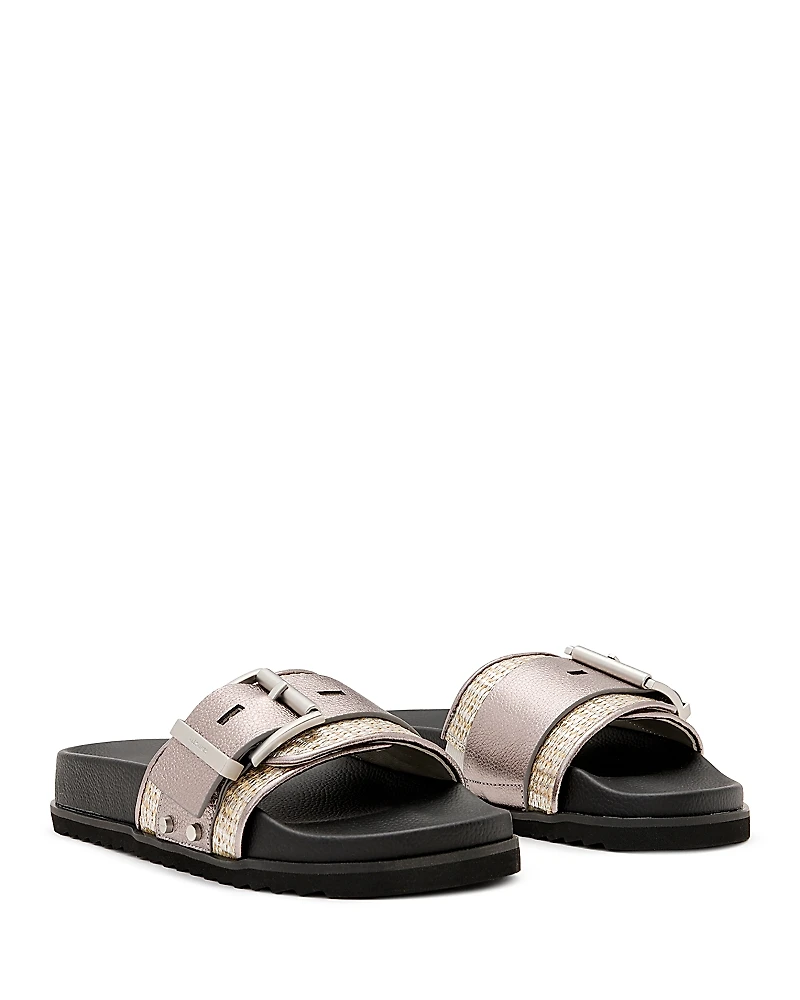 Allsaints Women's Ellie Raffia Slide Sandals