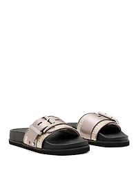 Allsaints Women's Ellie Raffia Slide Sandals