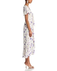 Tossed Poppies Isha Dress