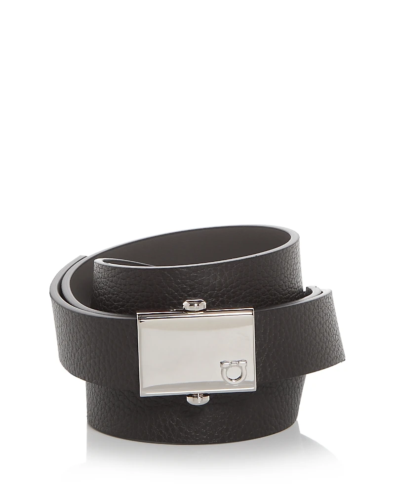 Ferragamo Men's Gancini Reversible Leather Belt