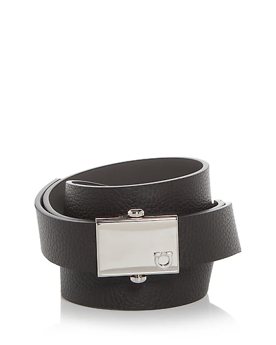 Ferragamo Men's Gancini Reversible Leather Belt