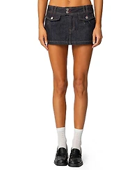 Edikted Rae Denim Mini Skort