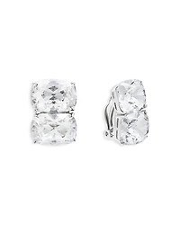 Shashi Ricky Diamond Crystal Clip On Stud Earrings