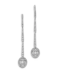Bloomingdale's Fine Collection Diamond Oval Mosaic Drop Earrings
