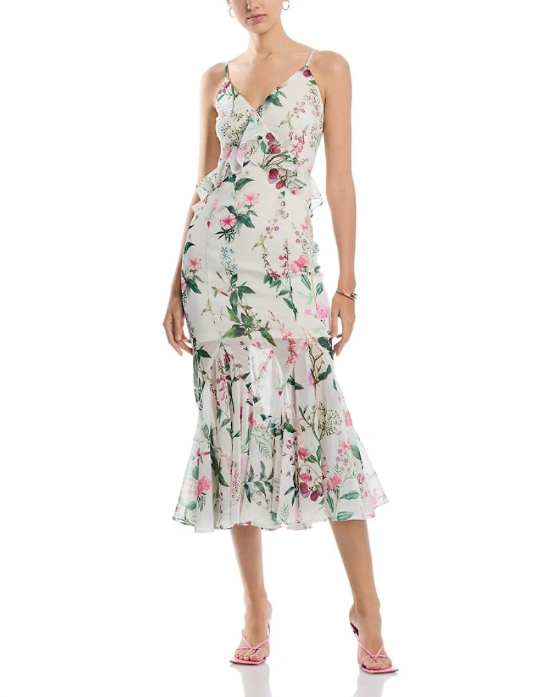 Ruffled Midi Dress