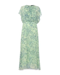 Dashes Brush Marks Midi Dress