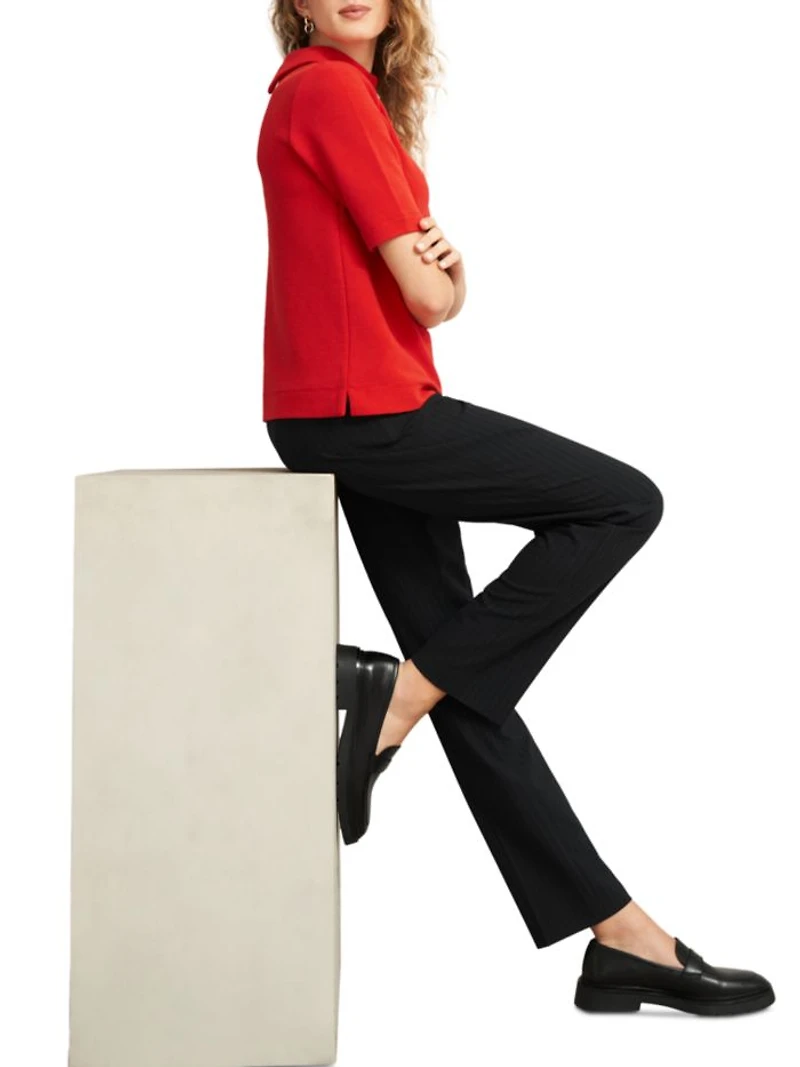 Tali Roll Neck Short Sleeve Top